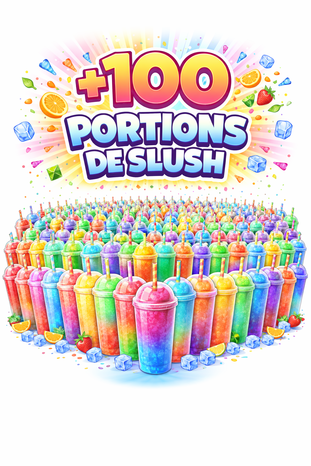 100 portions supplémentaires slush