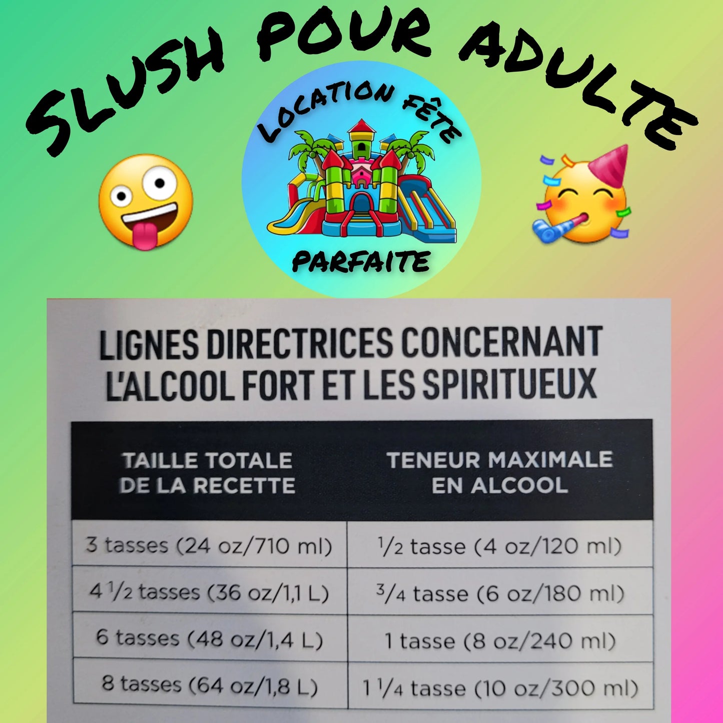 🧊🥤SLUSH petite (10 portions incluses)