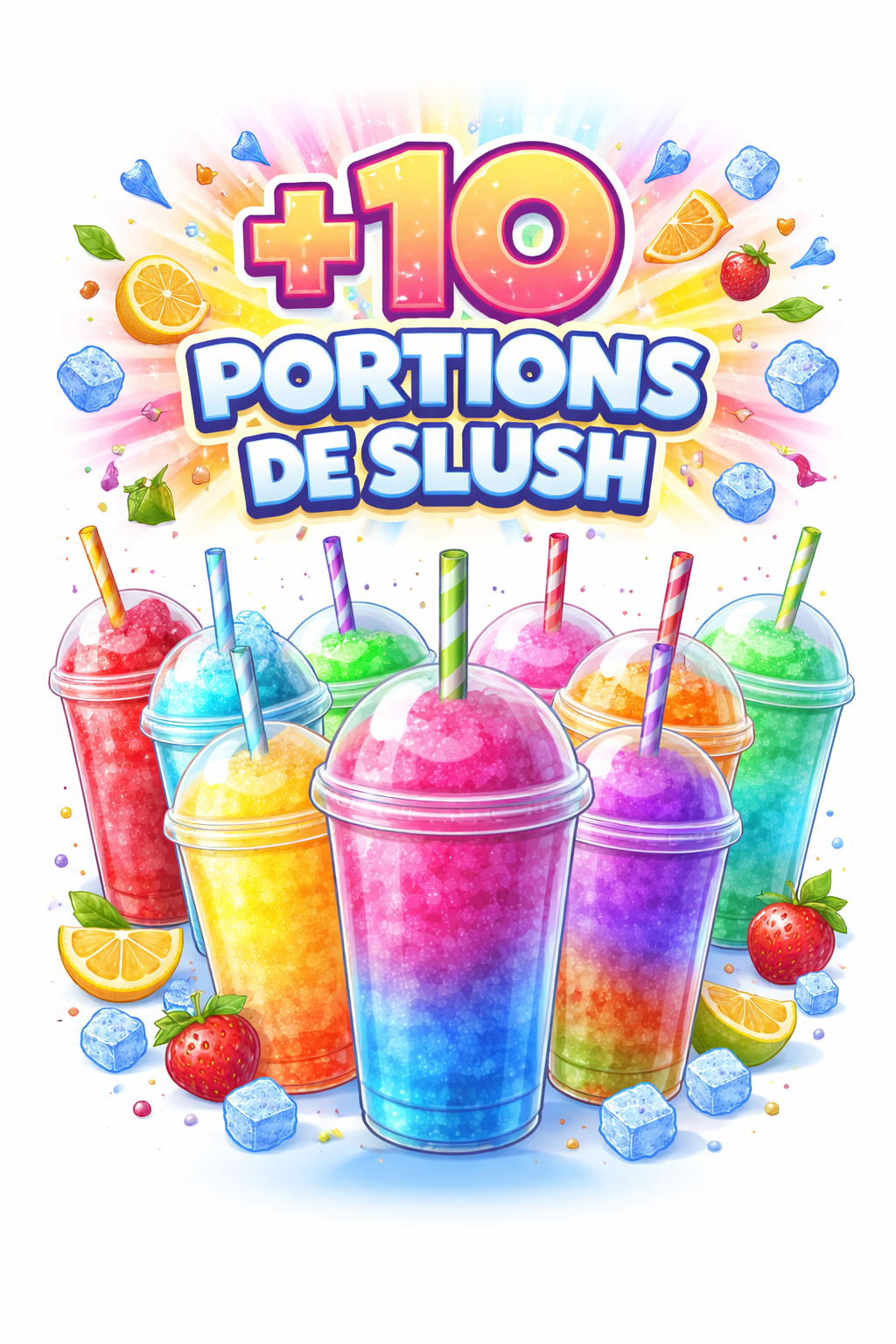 10 portion supplémentaires slush