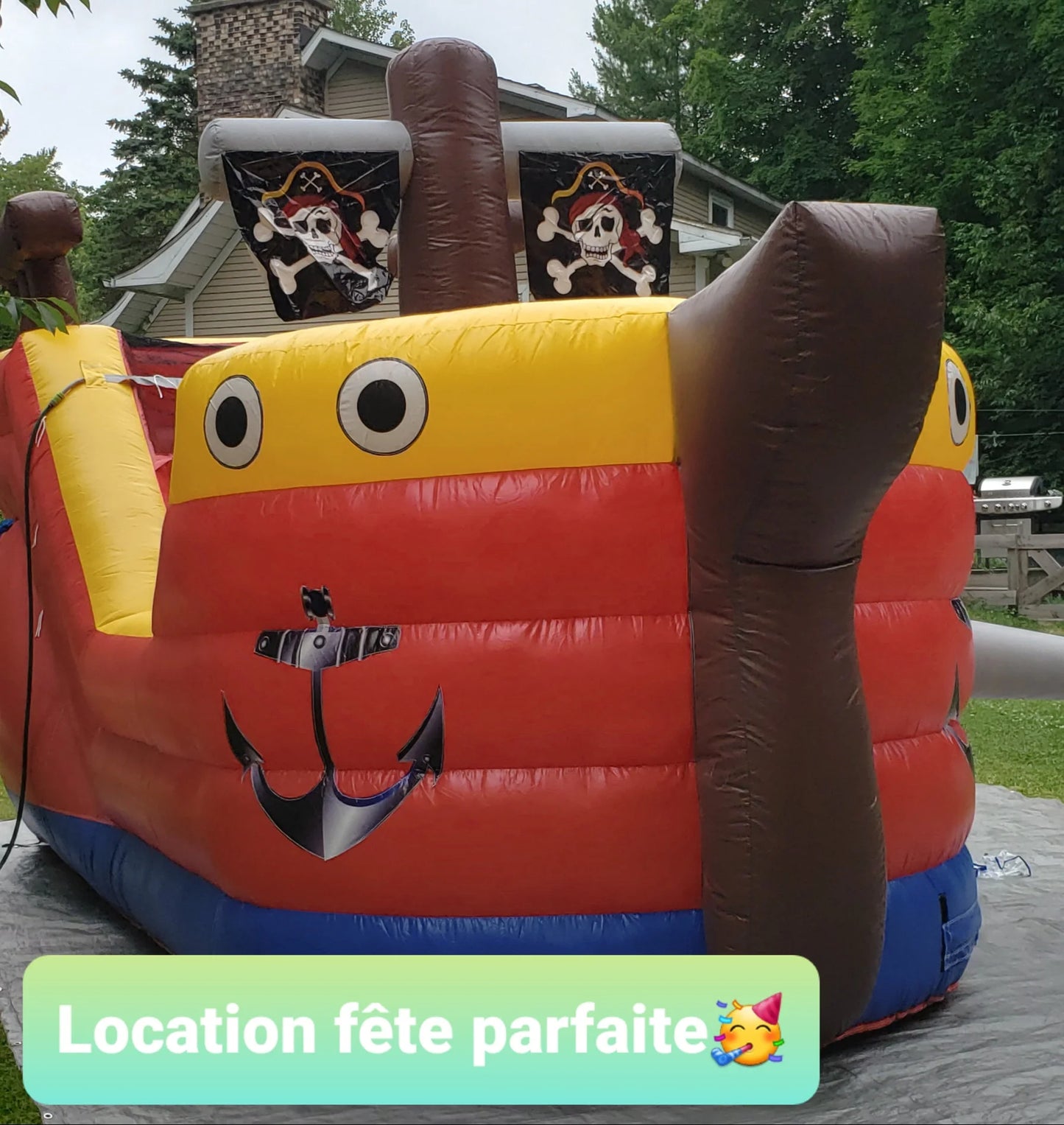💦Bateau glissade d'eau
