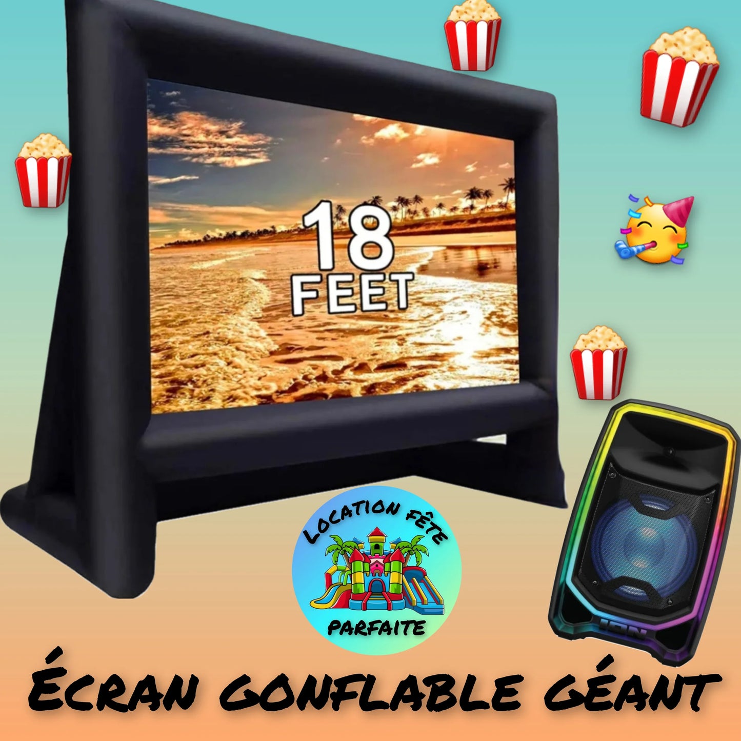 Cinéma gonflable géant