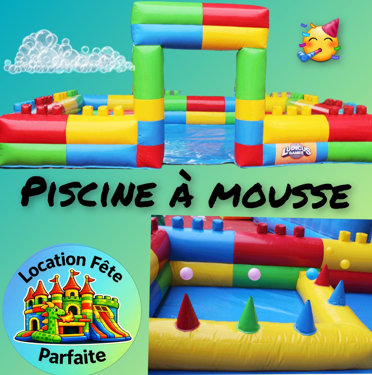 💦Piscine à mousse