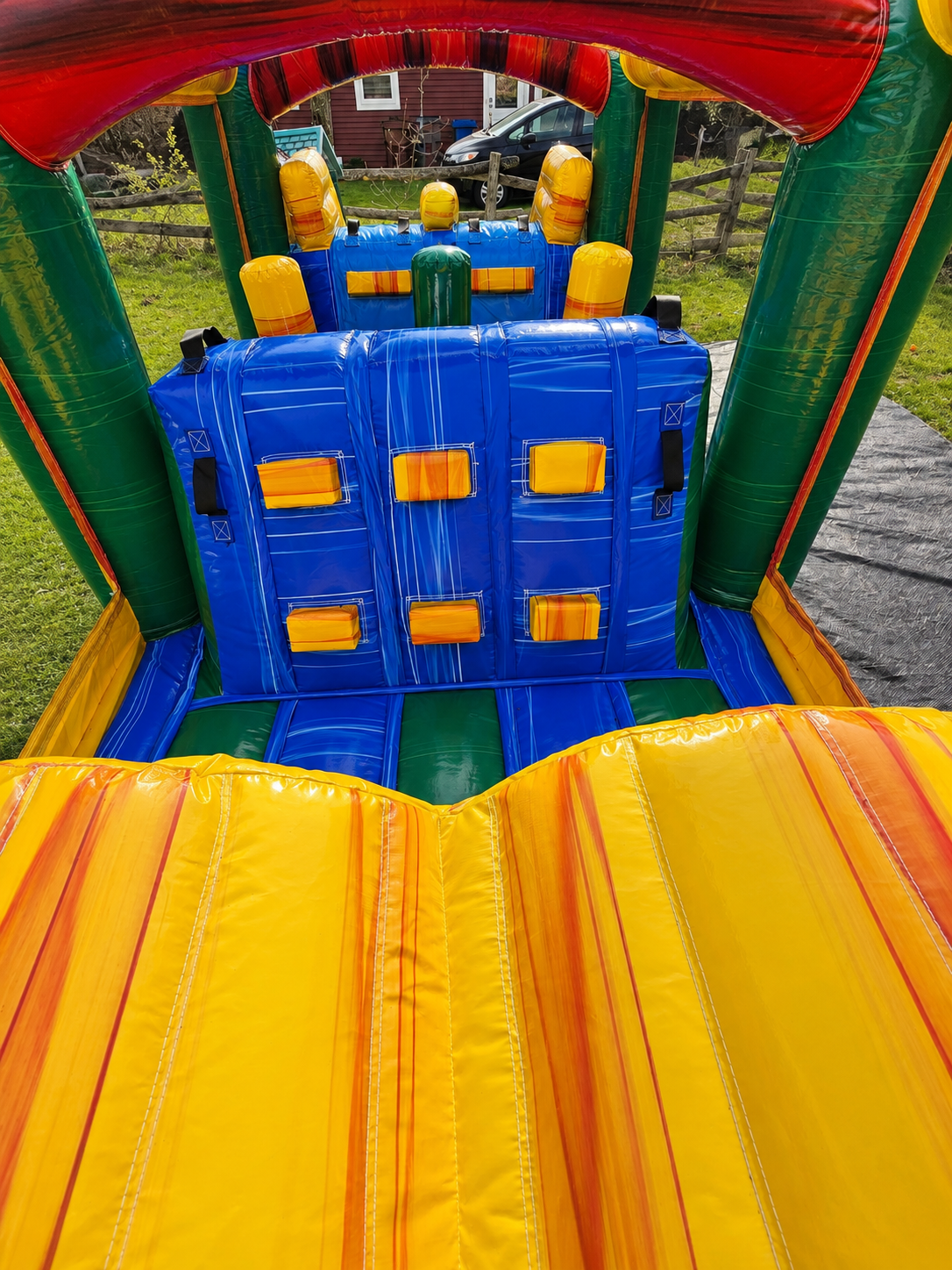 Course à obstacles marbrée